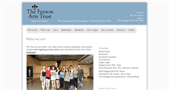 Desktop Screenshot of fentonartstrust.org.uk